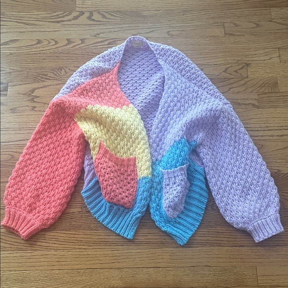 Dreamers By Debut Sweaters - Dreamers By Debut Multicolor Knit Cardigan Size Small